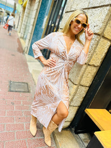 Vestido Beis Beige