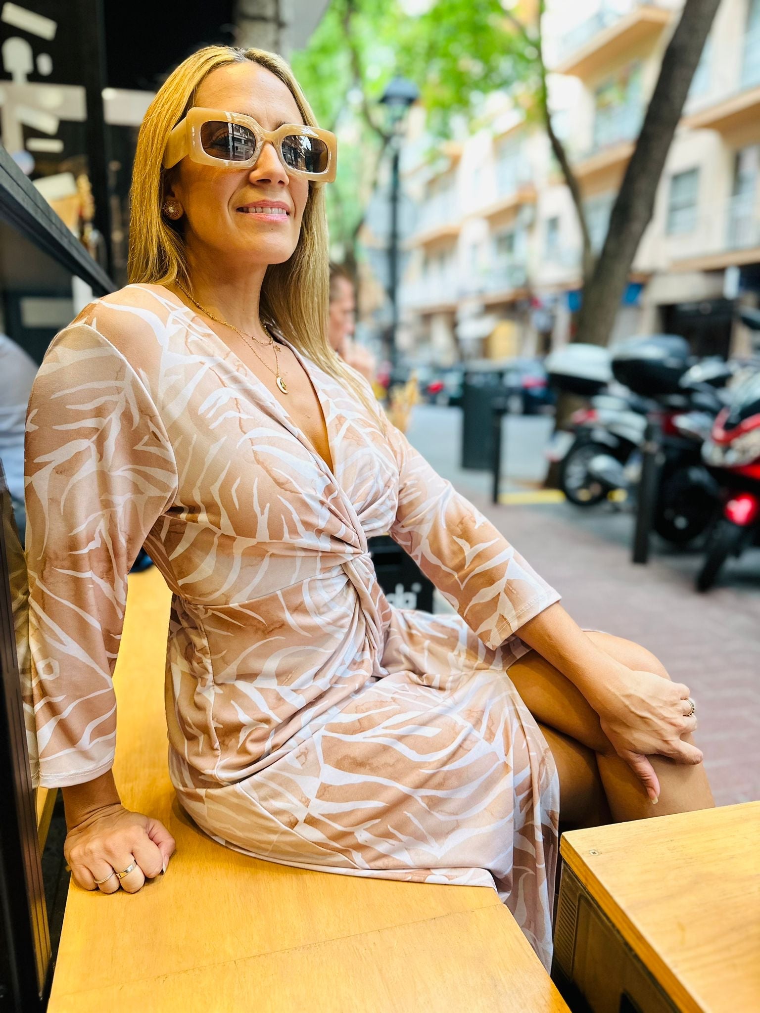Vestido Beis Beige