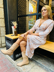 Vestido Beis Beige