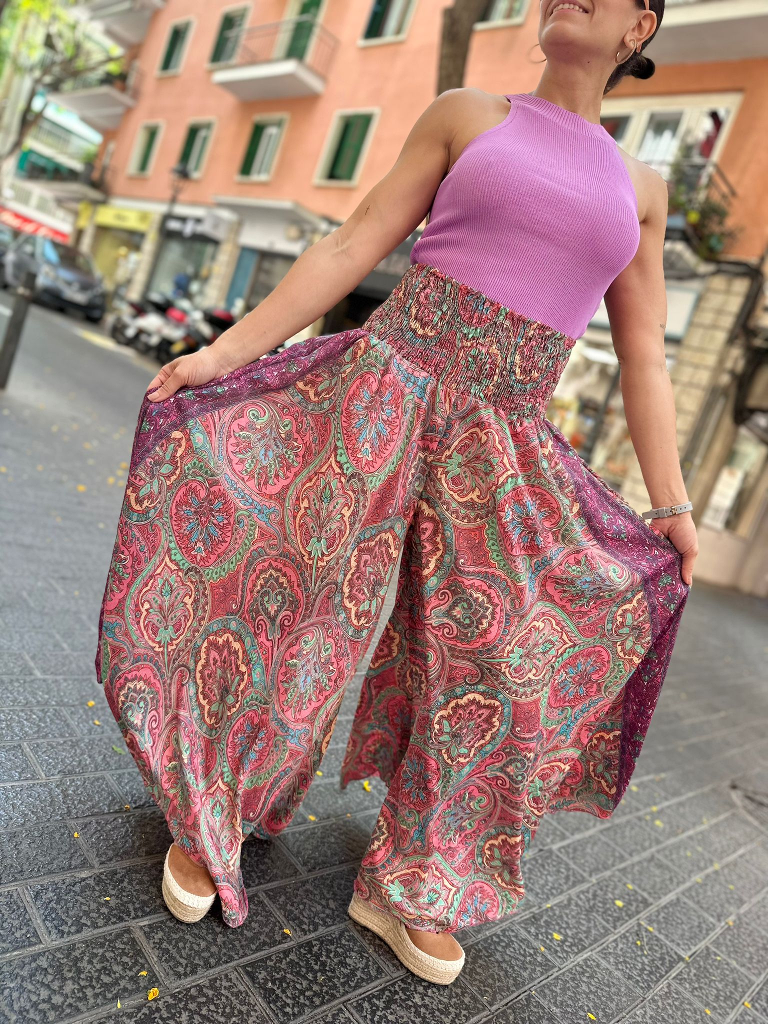 Pantalón Claudia Fucsia