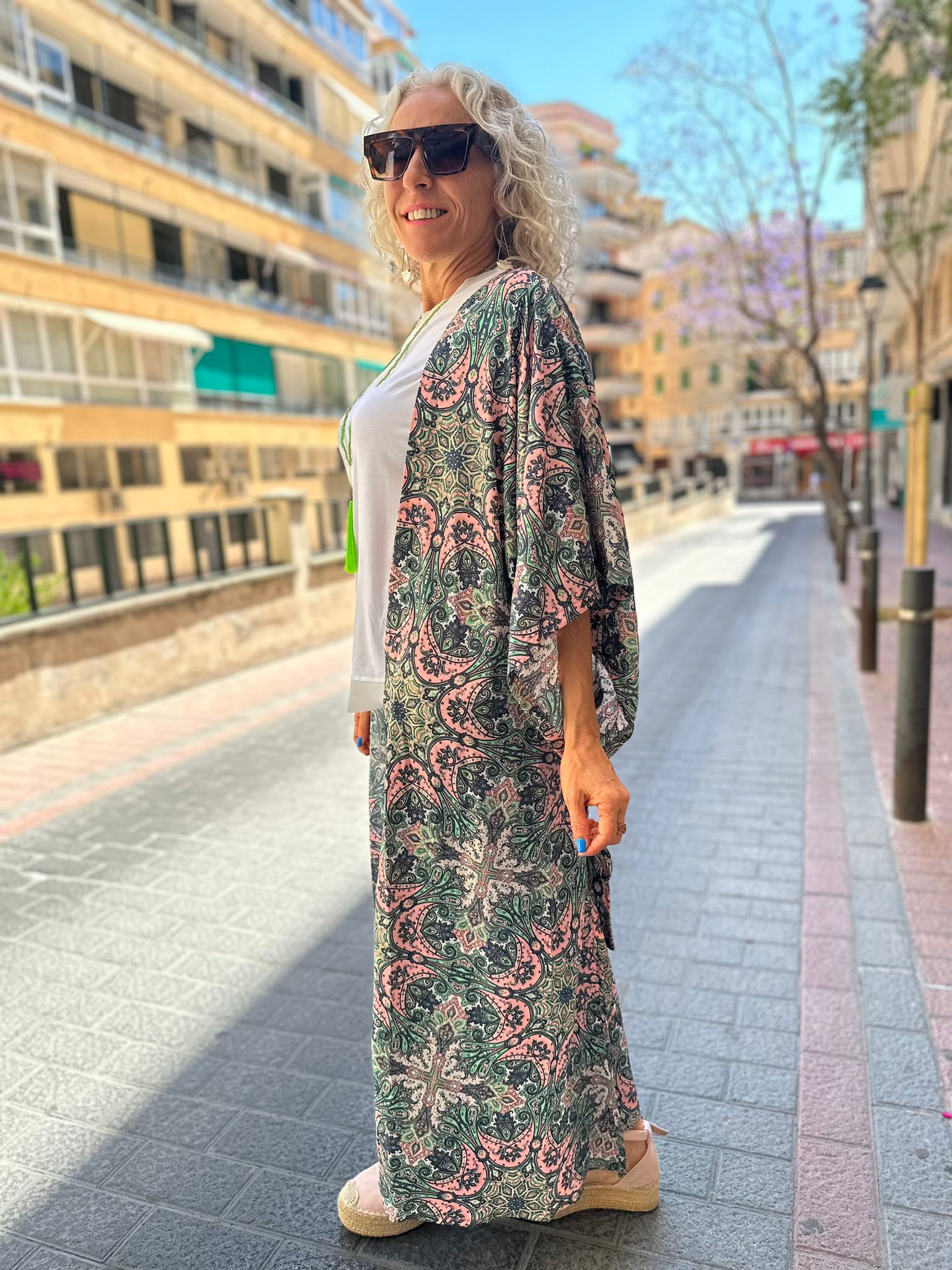 Kimono Rosa y Verde