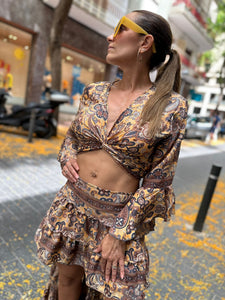 Conjunto Lola de Seda Tierra