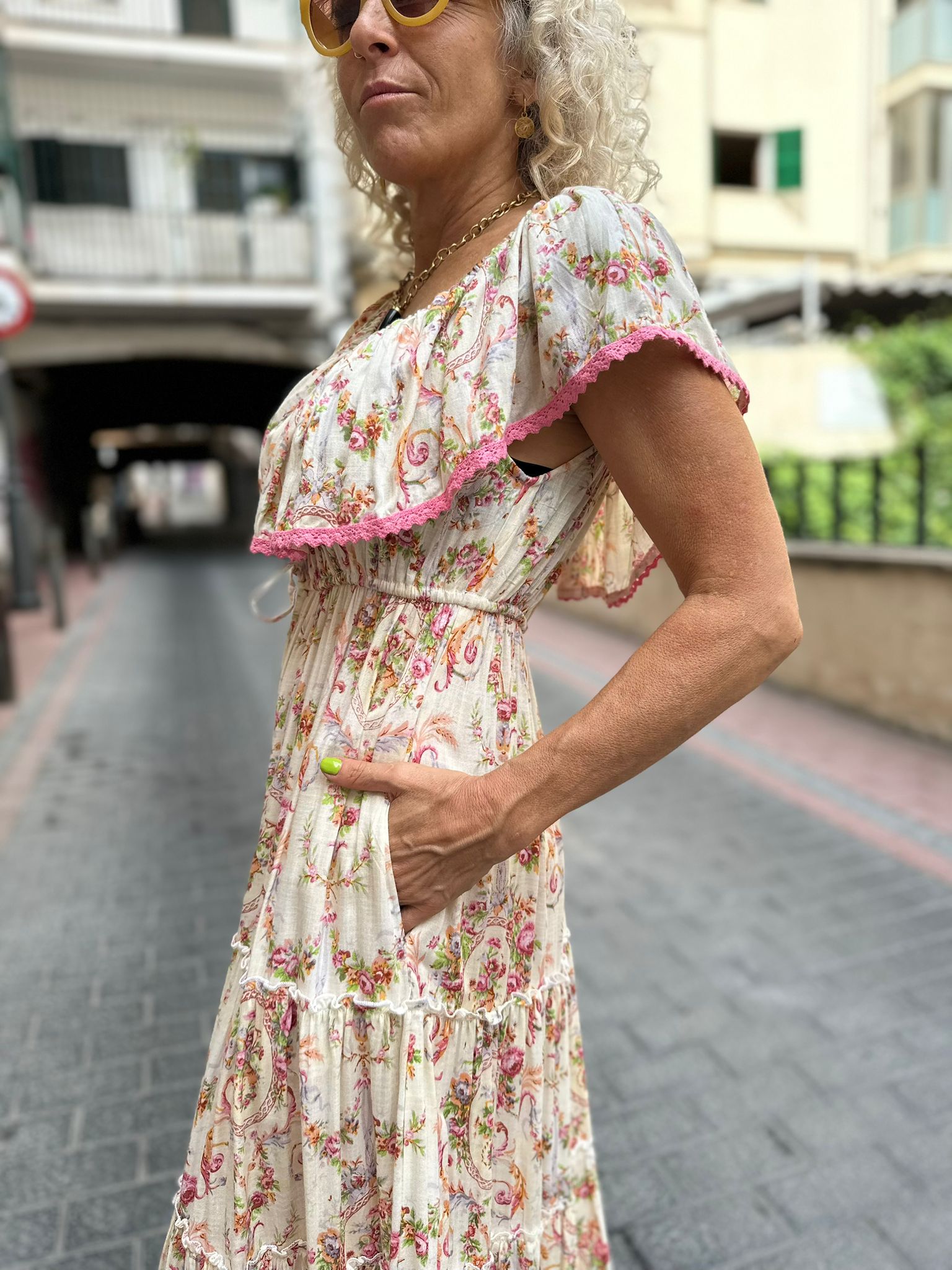 Vestido Mexicano Rosa