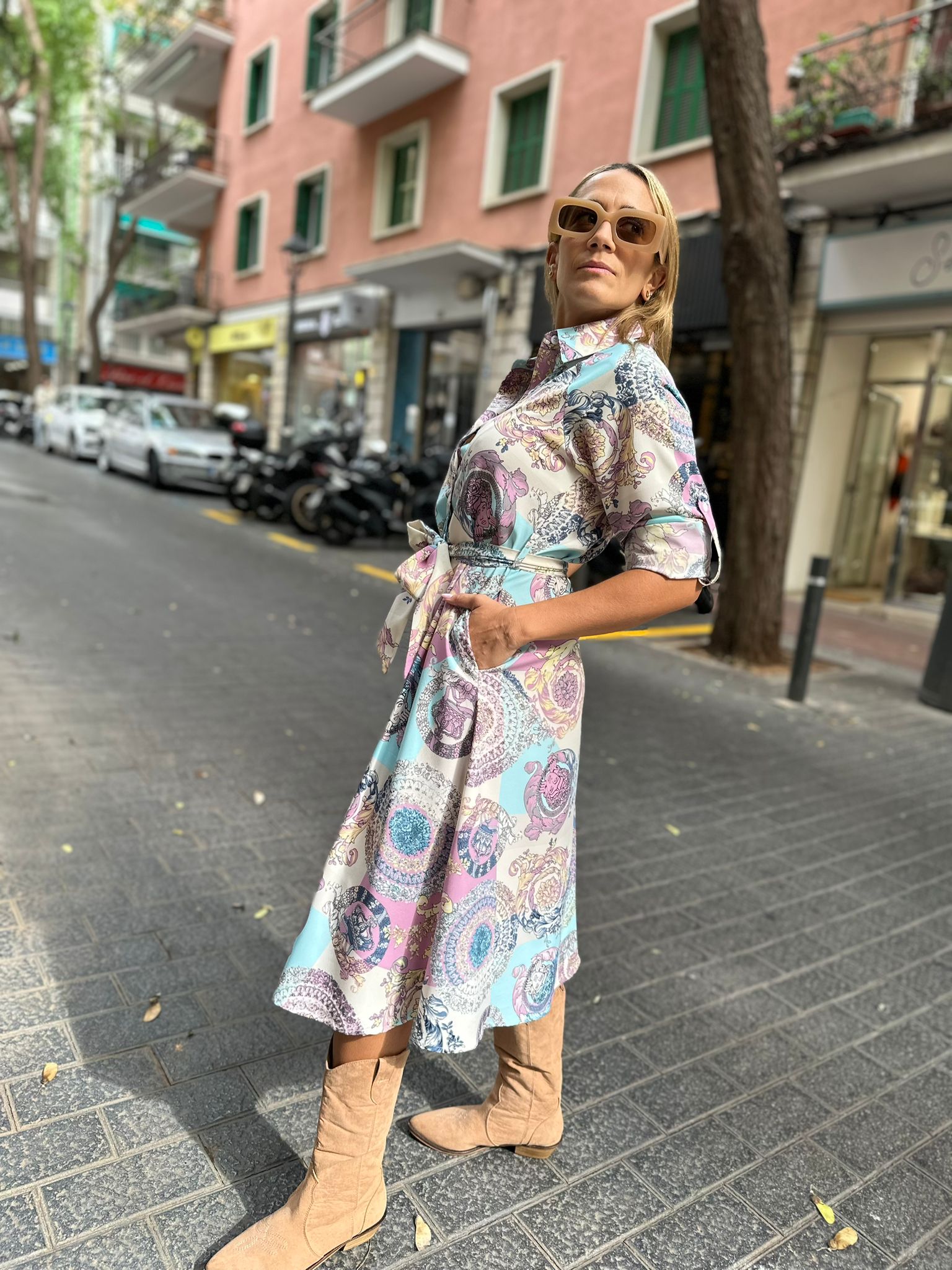 Vestido Midi Lila