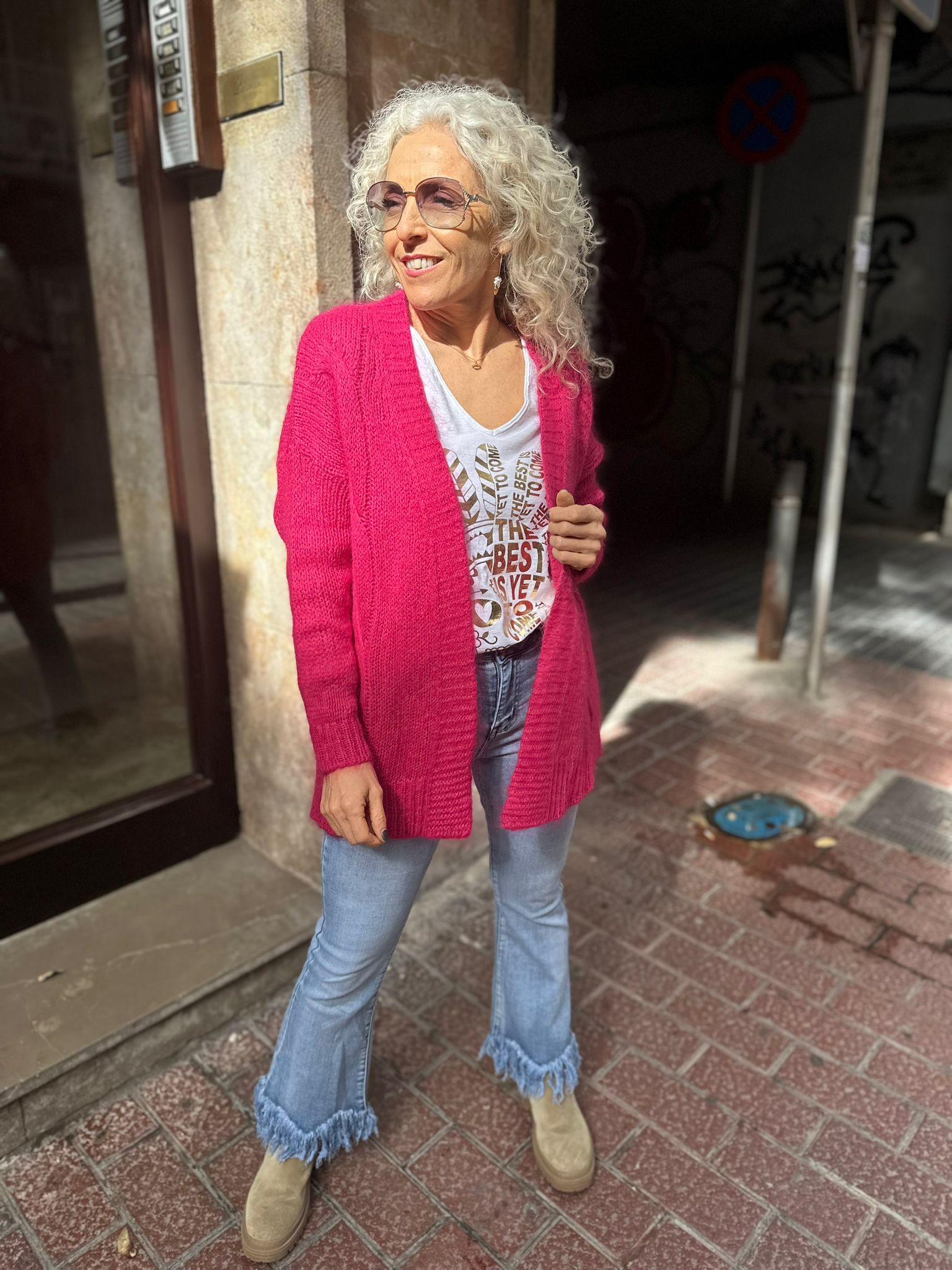 Cárdigan Mery Fucsia