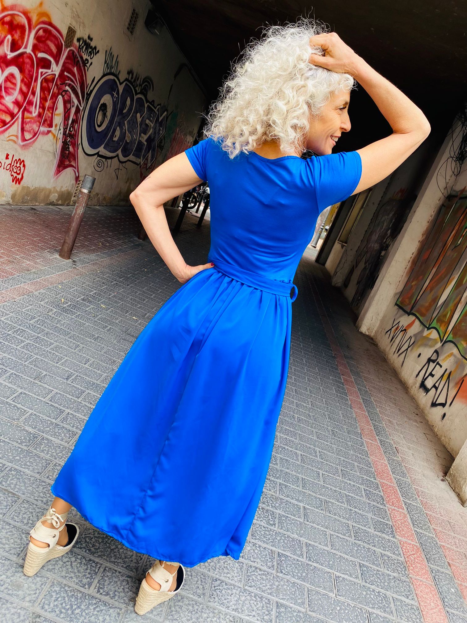 Vestido Jorgelina Azul