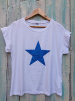 Cargar imagen en el visor de la galería, Camiseta Star Azul
