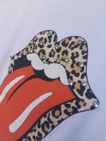 Cargar imagen en el visor de la galería, Camiseta Lengua y Strass
