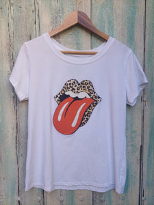 Camiseta Lengua y Strass