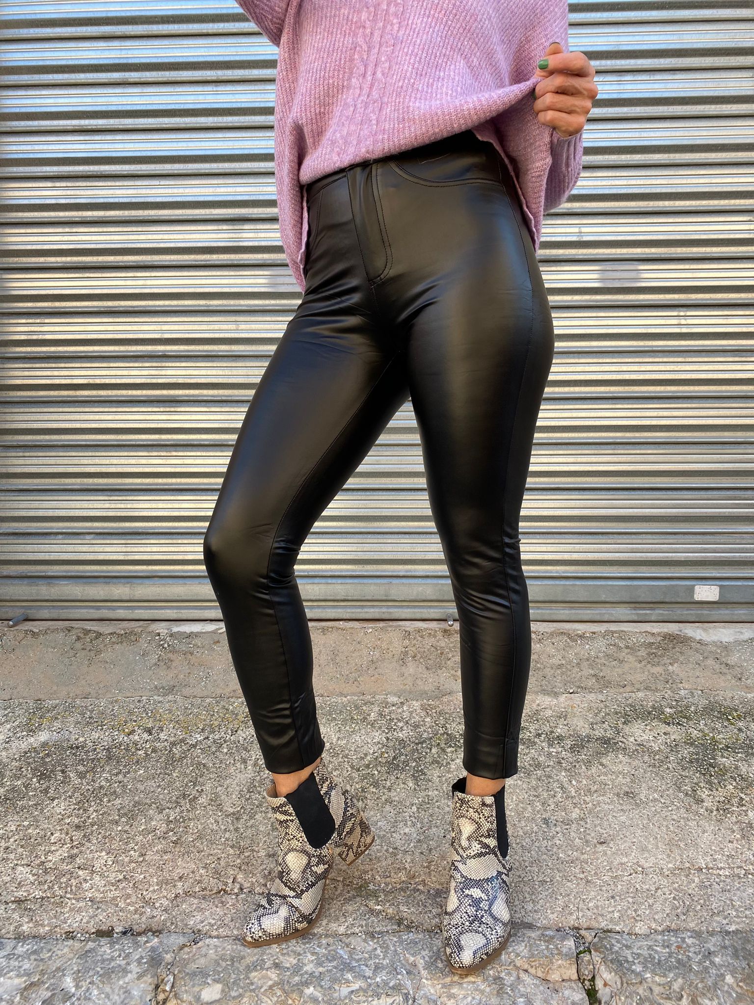 Pantalón Lurex Negro