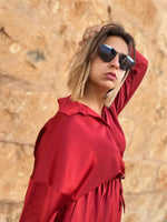 Cargar imagen en el visor de la galería, Vestido Raso Rojo
