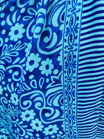 Cargar imagen en el visor de la galería, Vestido de Seda Magaly Azul/Turquesa

