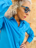 Cargar imagen en el visor de la galería, Camisa Cindy Azul
