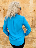 Cargar imagen en el visor de la galería, Camisa Cindy Azul
