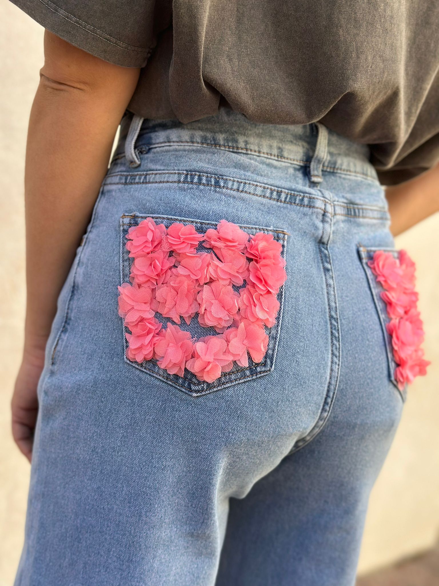 Pantalón Vaquero Flowers