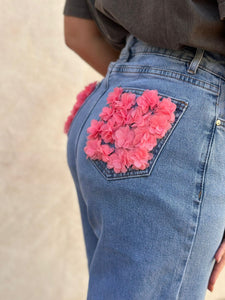 Pantalón Vaquero Flowers