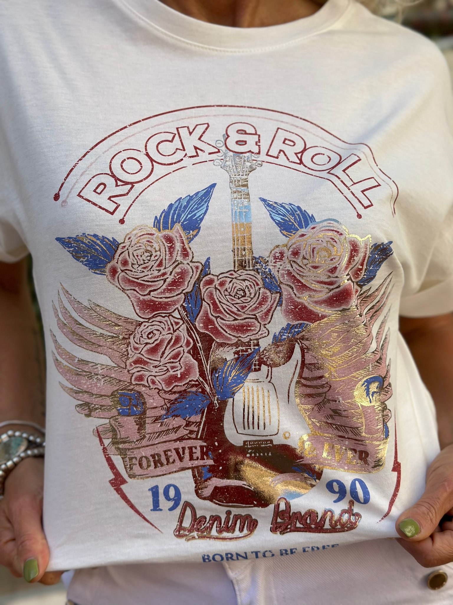 Camiseta Rock Rosas