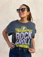 Cargar imagen en el visor de la galería, Camiseta Rock Lengua Lila
