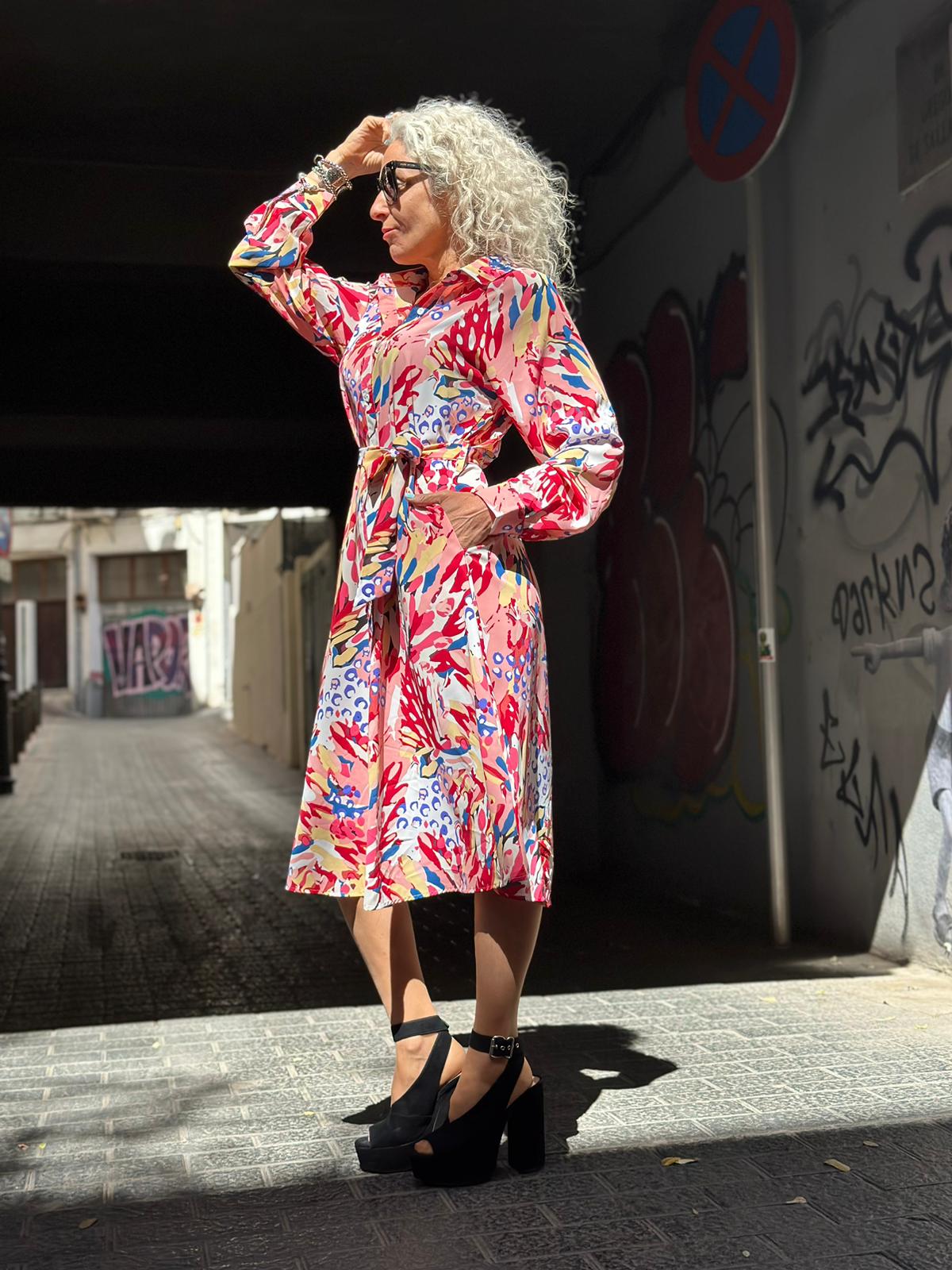 Vestido Midi Coral