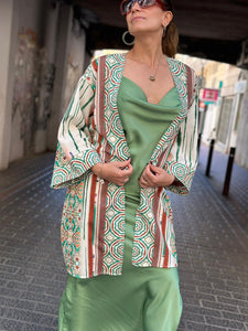 Kimono Corto Cóctel Verde