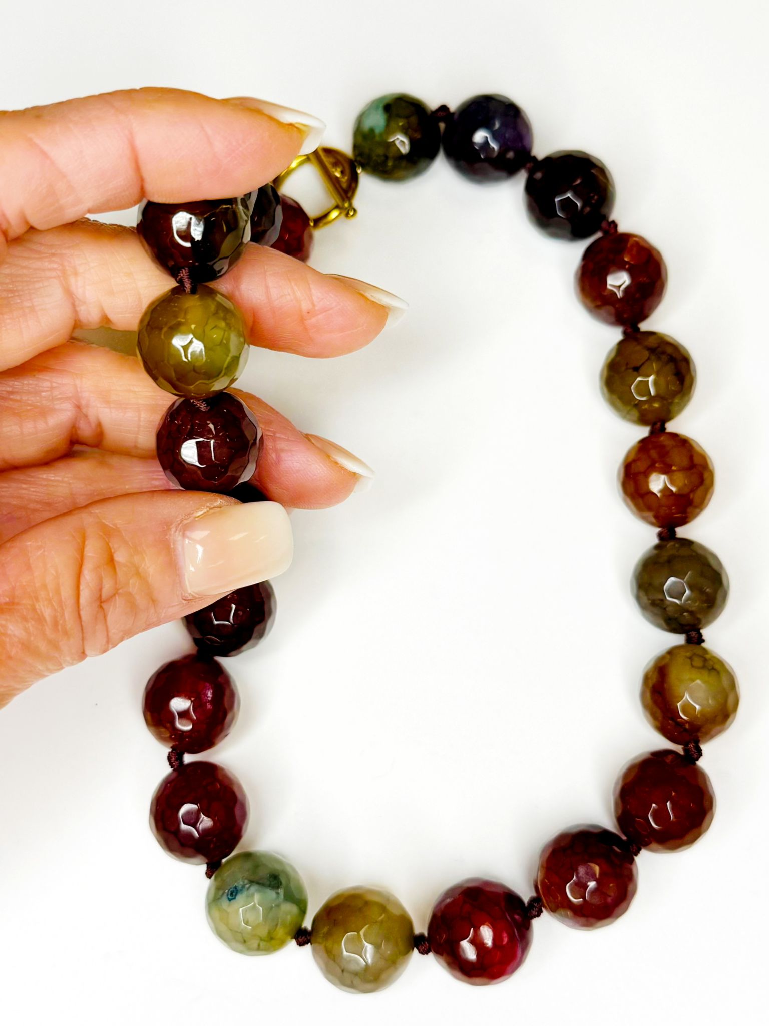 WhatsApp Image 2026 03 28 at 11.36.12 1 Collar Ágata Luxe Mix Tierra - Imagen 2